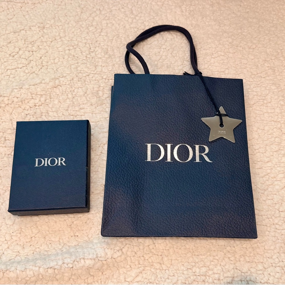 Dior Black Holiday Gift Bag & Box Set with Dior Ornament